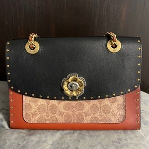 Coach Parker with Rivets and Snakeskin